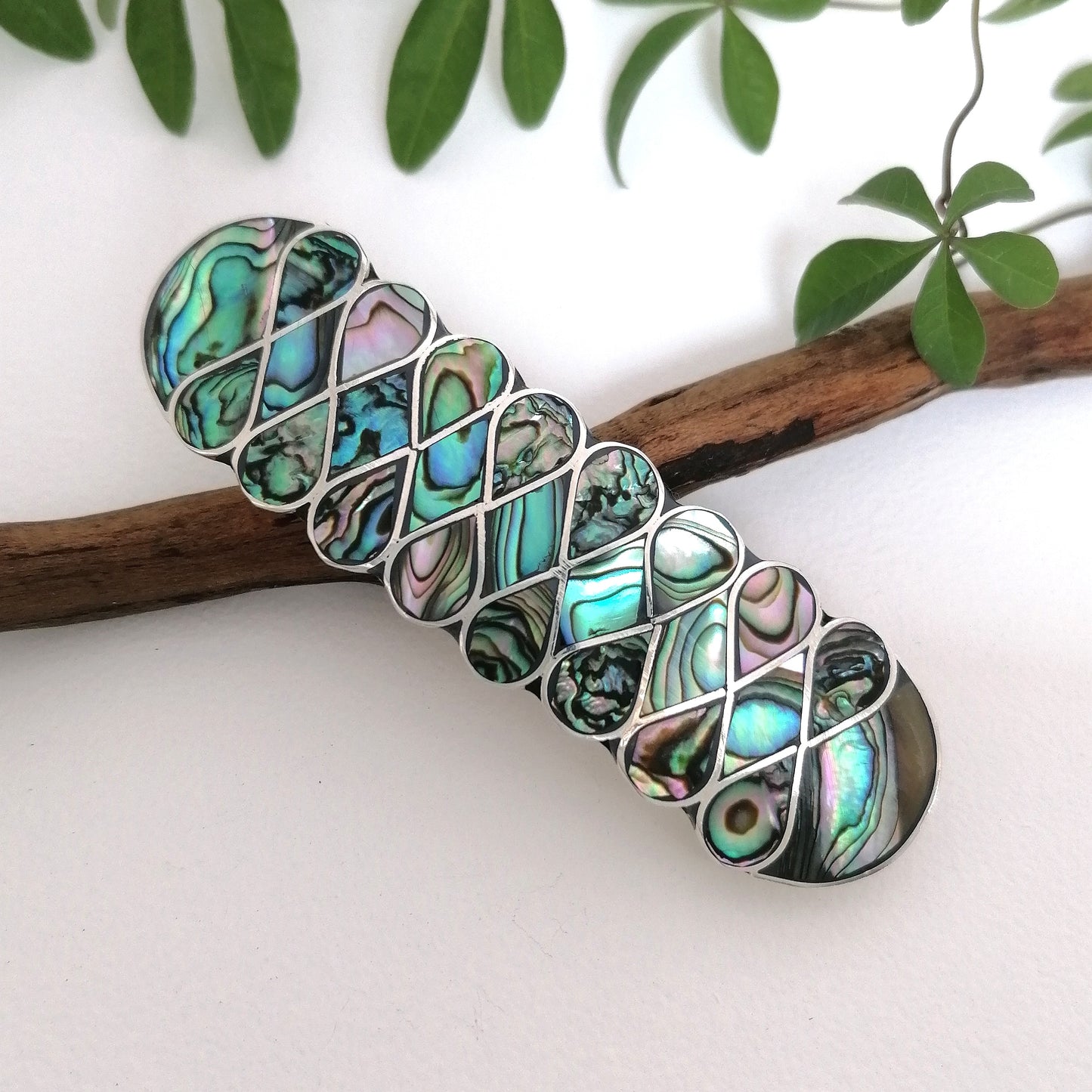 Abalone Art Nouveau Barrette