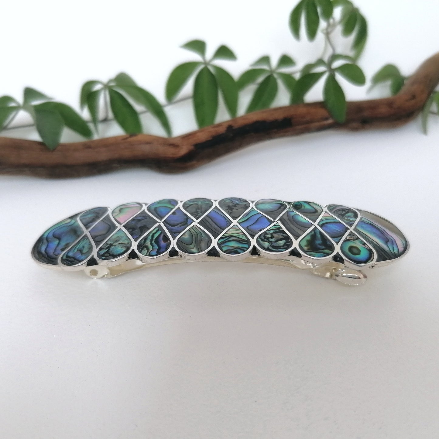 Abalone Art Nouveau Barrette