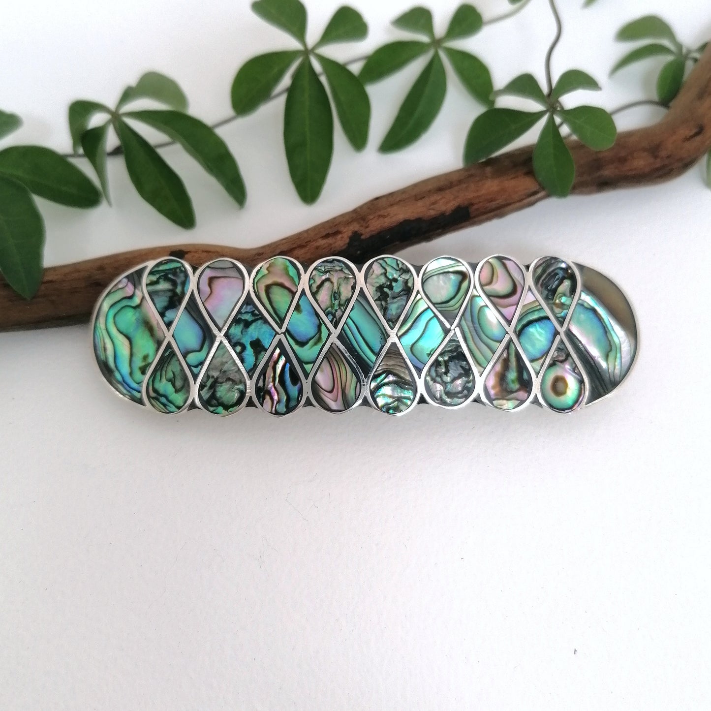 Abalone Art Nouveau Barrette