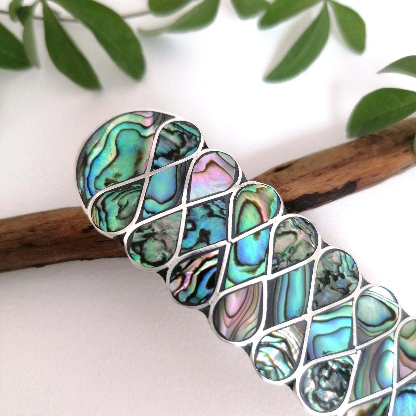 Abalone Art Nouveau Barrette