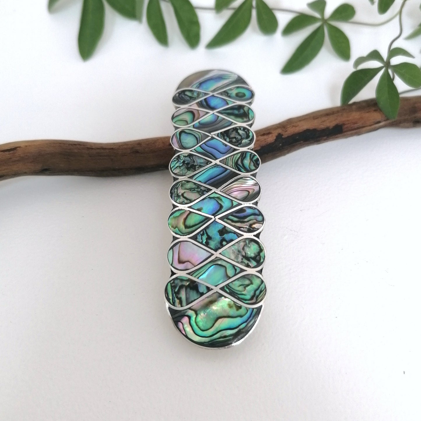 Abalone Art Nouveau Barrette