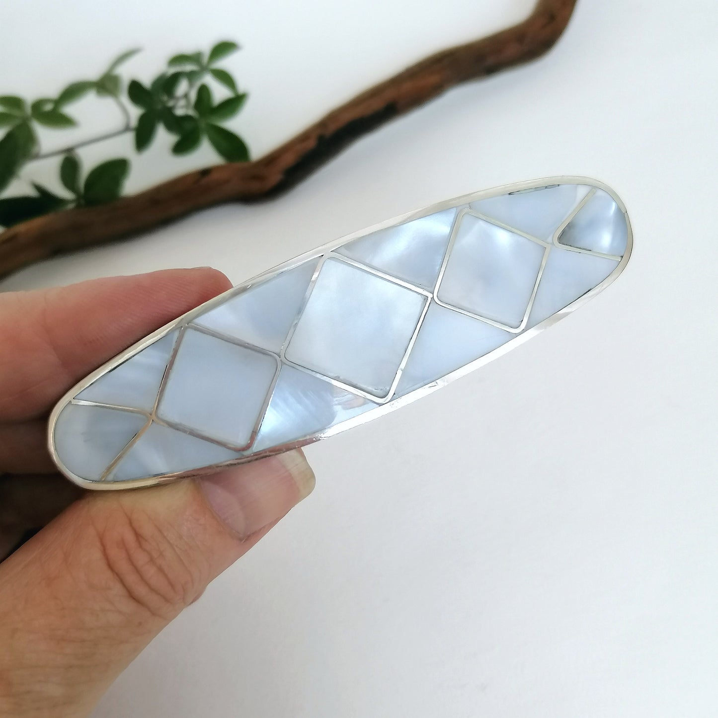 Art Deco Mother of Pearl Barrette