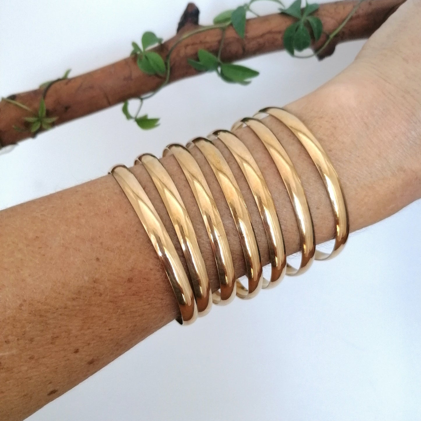 Set of Gold Tone Bangles